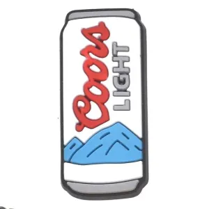 Coors Light Beer Can Shoe Charm