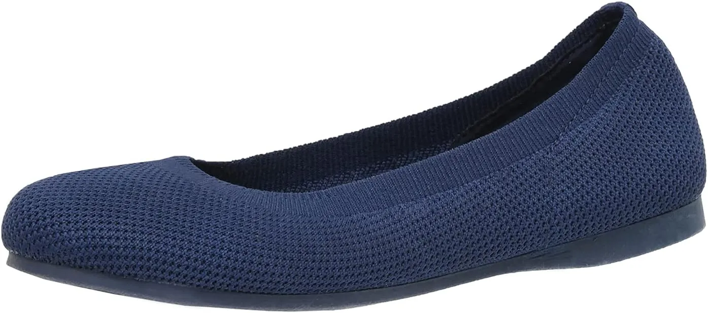 CUSHIONAIRE Women's Tyra Knit Flat with  Memory Foam and Wide Widths Available