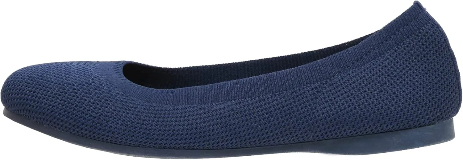 CUSHIONAIRE Women's Tyra Knit Flat with  Memory Foam and Wide Widths Available