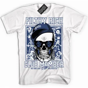 Diffused Blue 11s Sneaker Shirt Filthy Rich Graphic