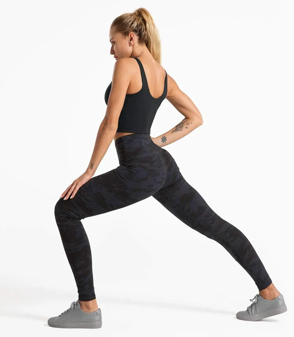 Dragon Fit Compression Yoga Pants with Inner Pockets in High Waist Athletic Pants Tummy Control Stretch Workout Yoga Legging