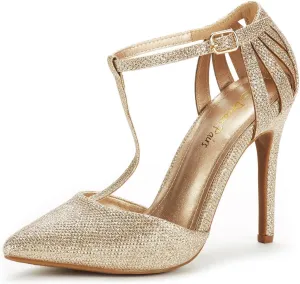 DREAM PAIRS Women's Oppointed-Mary Pump Shoe
