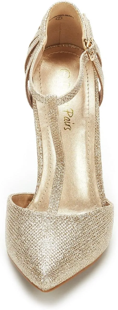 DREAM PAIRS Women's Oppointed-Mary Pump Shoe