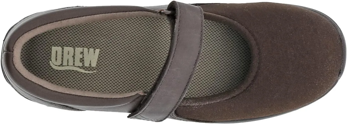 Drew Women's Magnolia Comfortable Slip-Resistant Mary Jane Adjustable Strap Flat with Arch Support