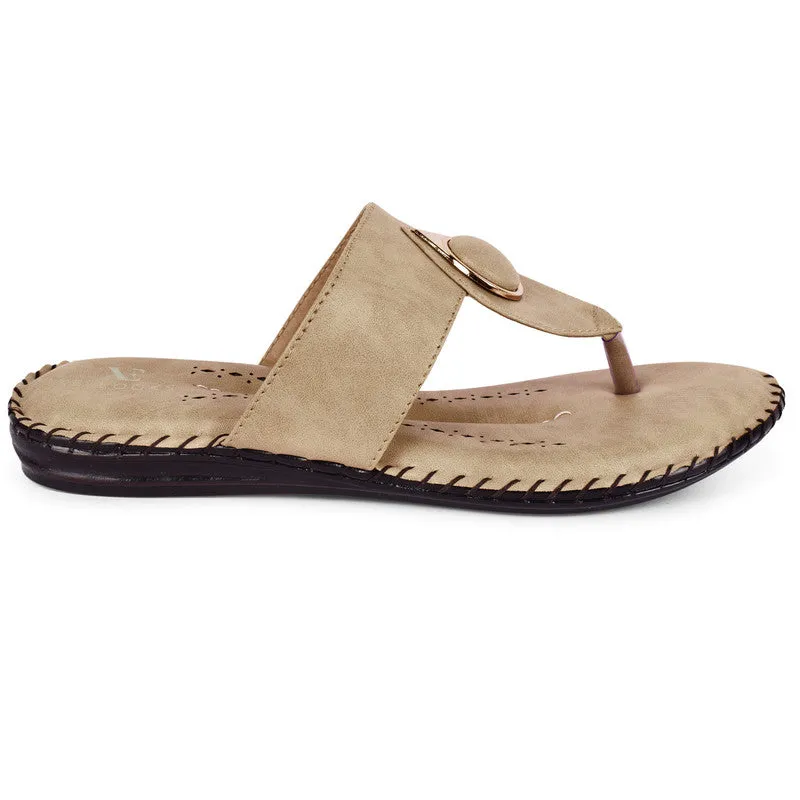 Elegant & Versatile Buckle Design Comfortable Flat Slippers