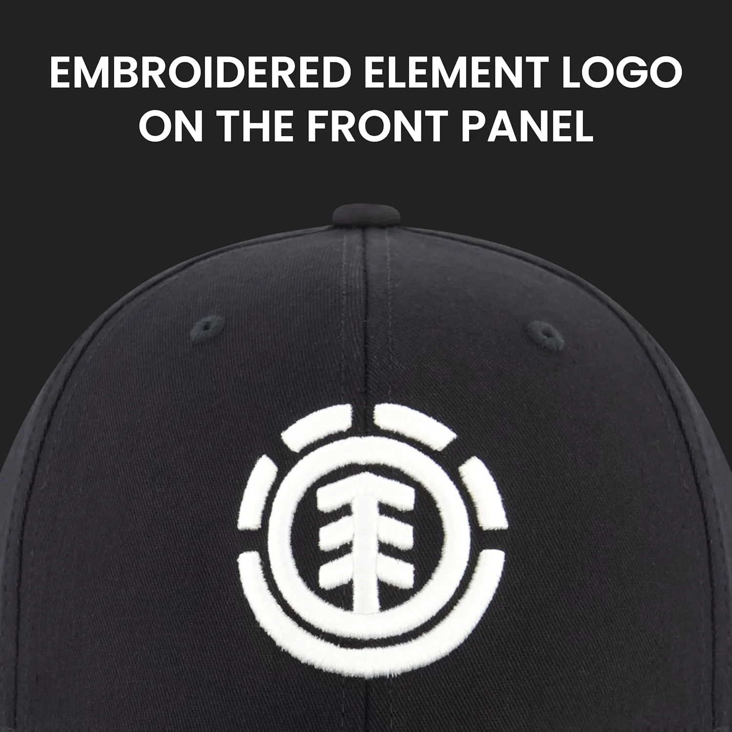 Element Baseball Hat, Adult Flex Fit Active Sport Cap with Curved Brim
