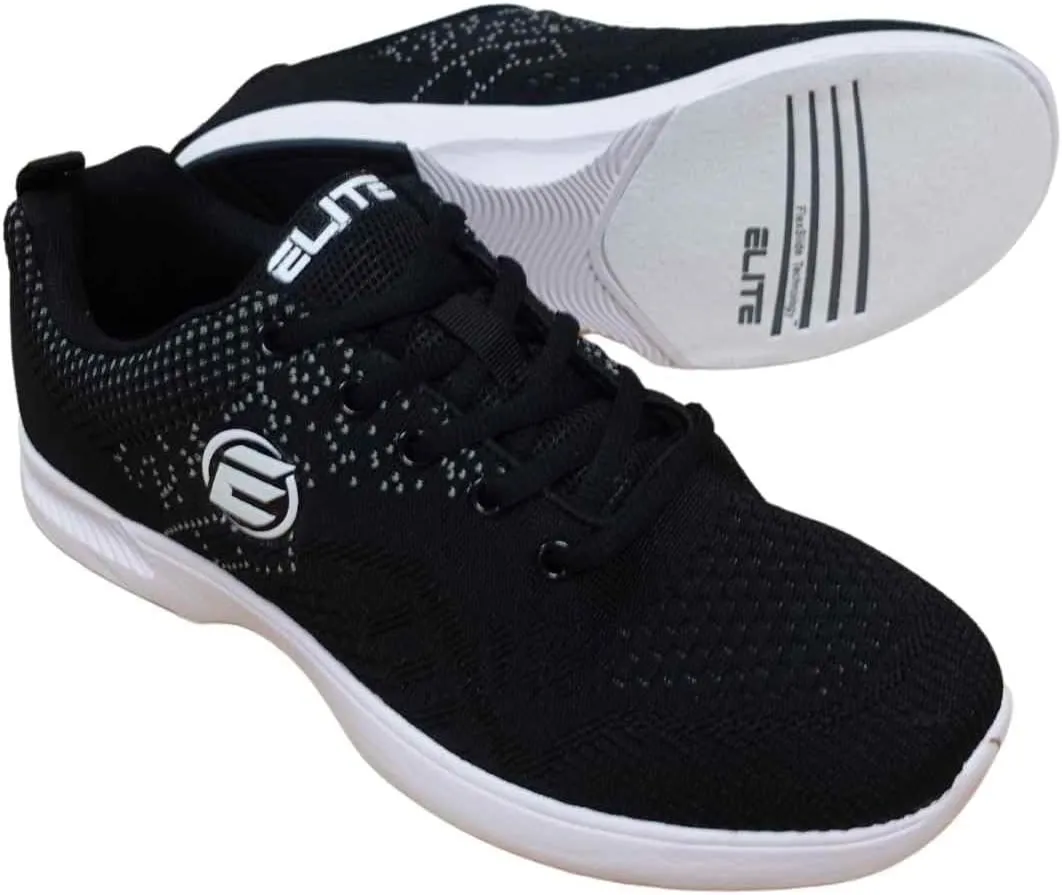 ELITE Women's Comfort Bowling Shoes - Universal Slide Soles, Ultra Light-Weight Mesh Athletic Style for Bowlers