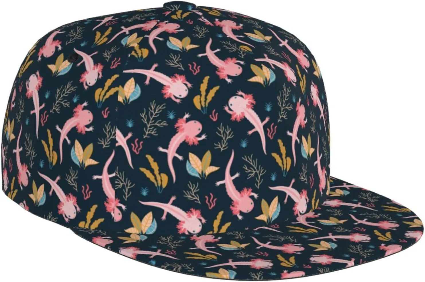 Fashion Snapback Hat for Men Women,Hip Hop Style Funny Flat Bill Hats Adjustable Baseball Cap Trucker Hat