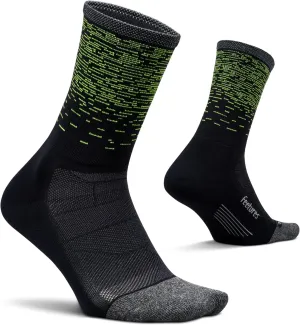 Feetures Elite Light Cushion Mini Crew Sock - Sport Sock with Targeted Compression - (1 Pair)