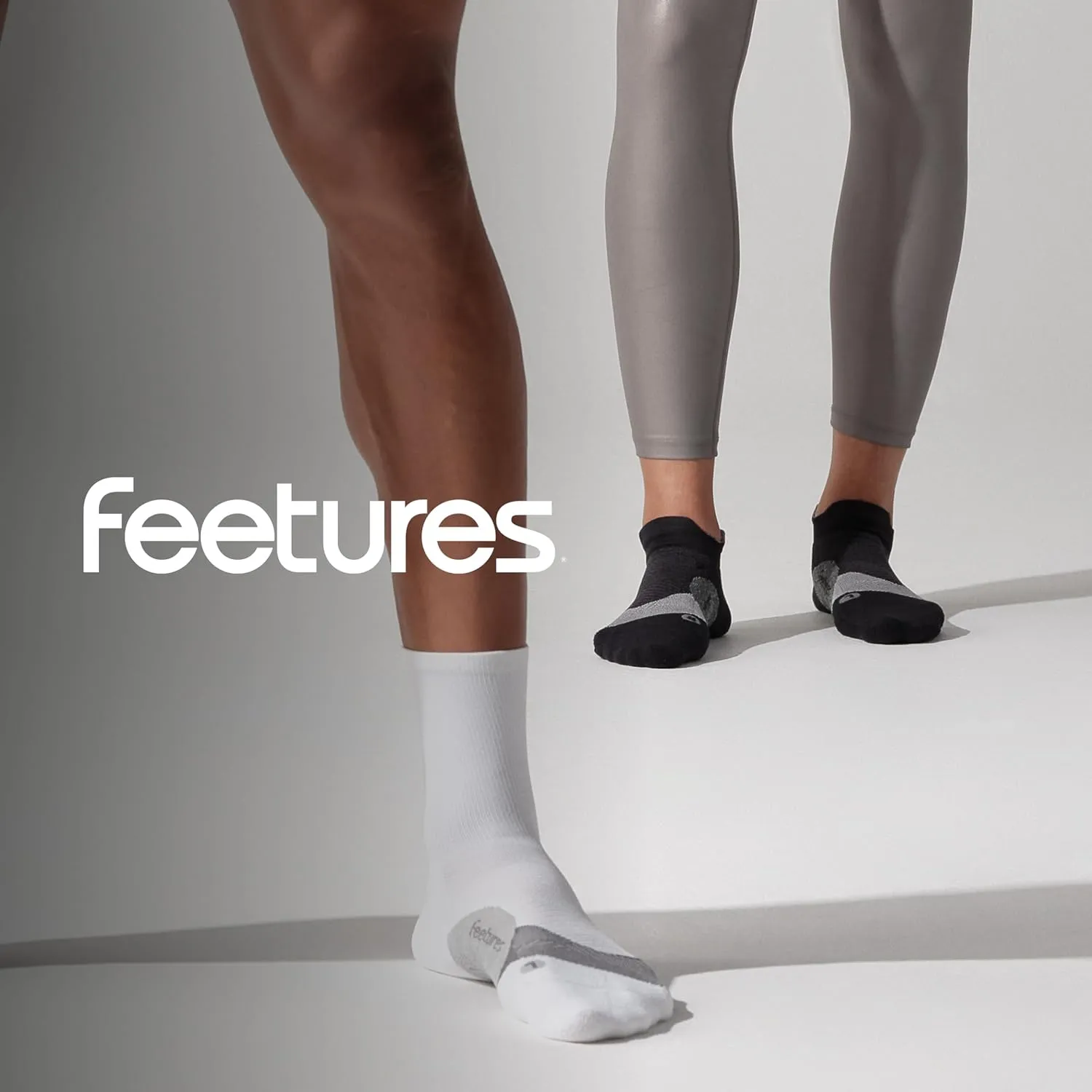 Feetures Elite Ultra Light Cushion Ankle Socks - Sport Sock with Targeted Compression