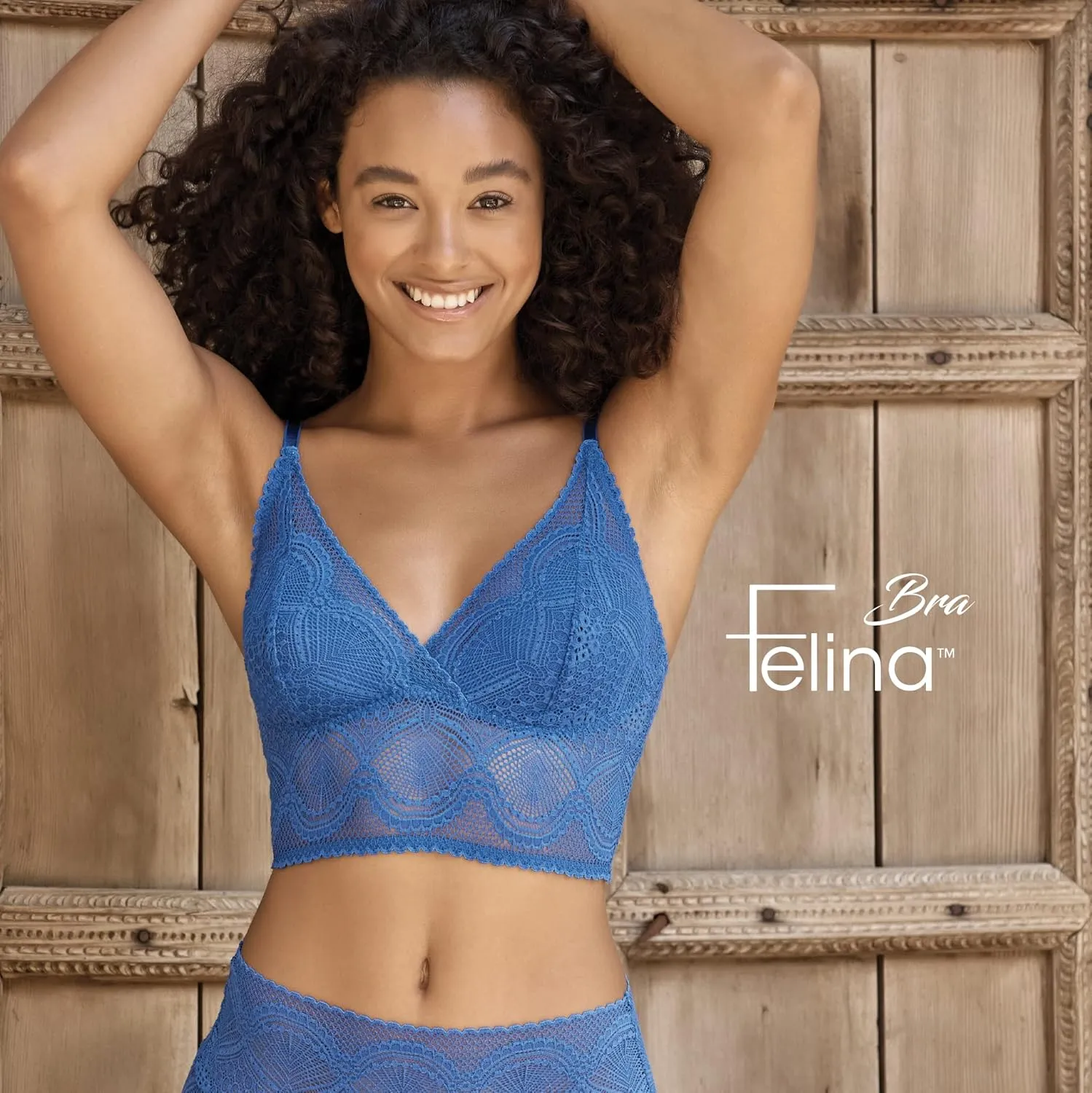Felina Finesse Cami Bralette - Stretchy Lace Bralettes for Women - Sexy and Comfortable