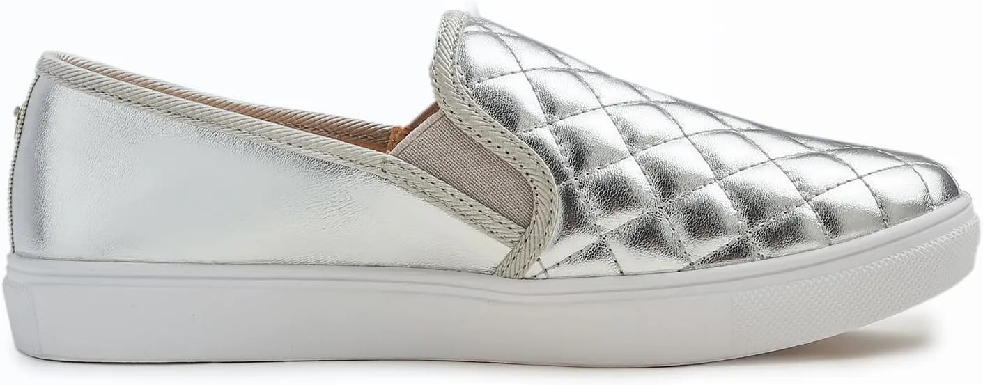 FEVERSOLE Women's Casual Slip On Sneaker Comfort Quilted Loafer Flats