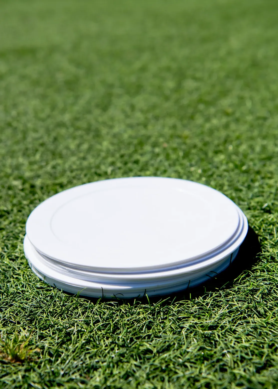 Flat Disc Marker - White 10pc