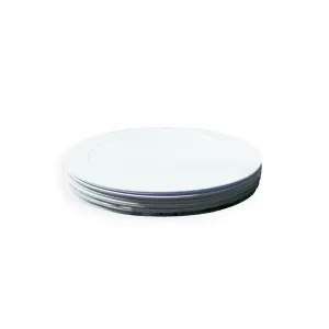 Flat Disc Marker - White 10pc