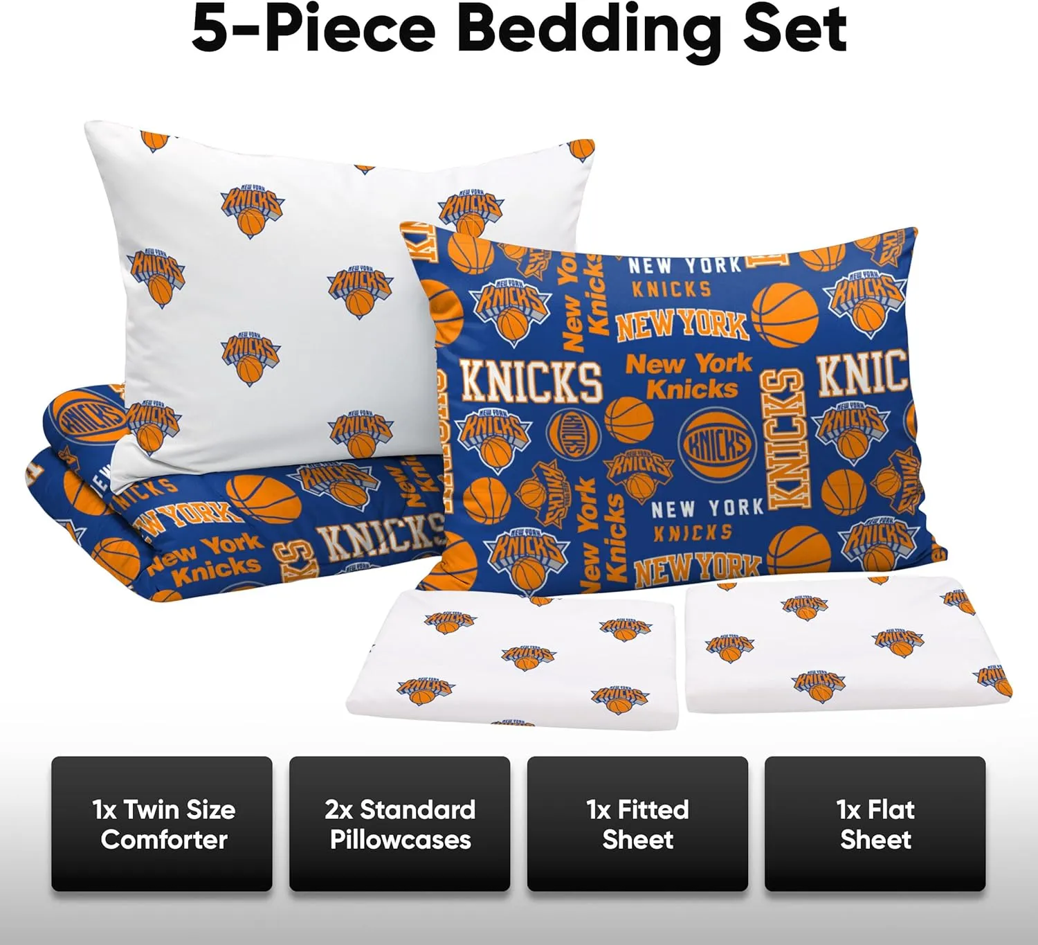 FOCO NFL Bed in a Bag Comforter Bedding-3- Piece Set