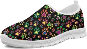 Forchrinse Blue Dolphin Tie Dye Mens Womens Walking Shoes Slip on Loafer Shoes Travel Causal Sport Sneakers Lightweight