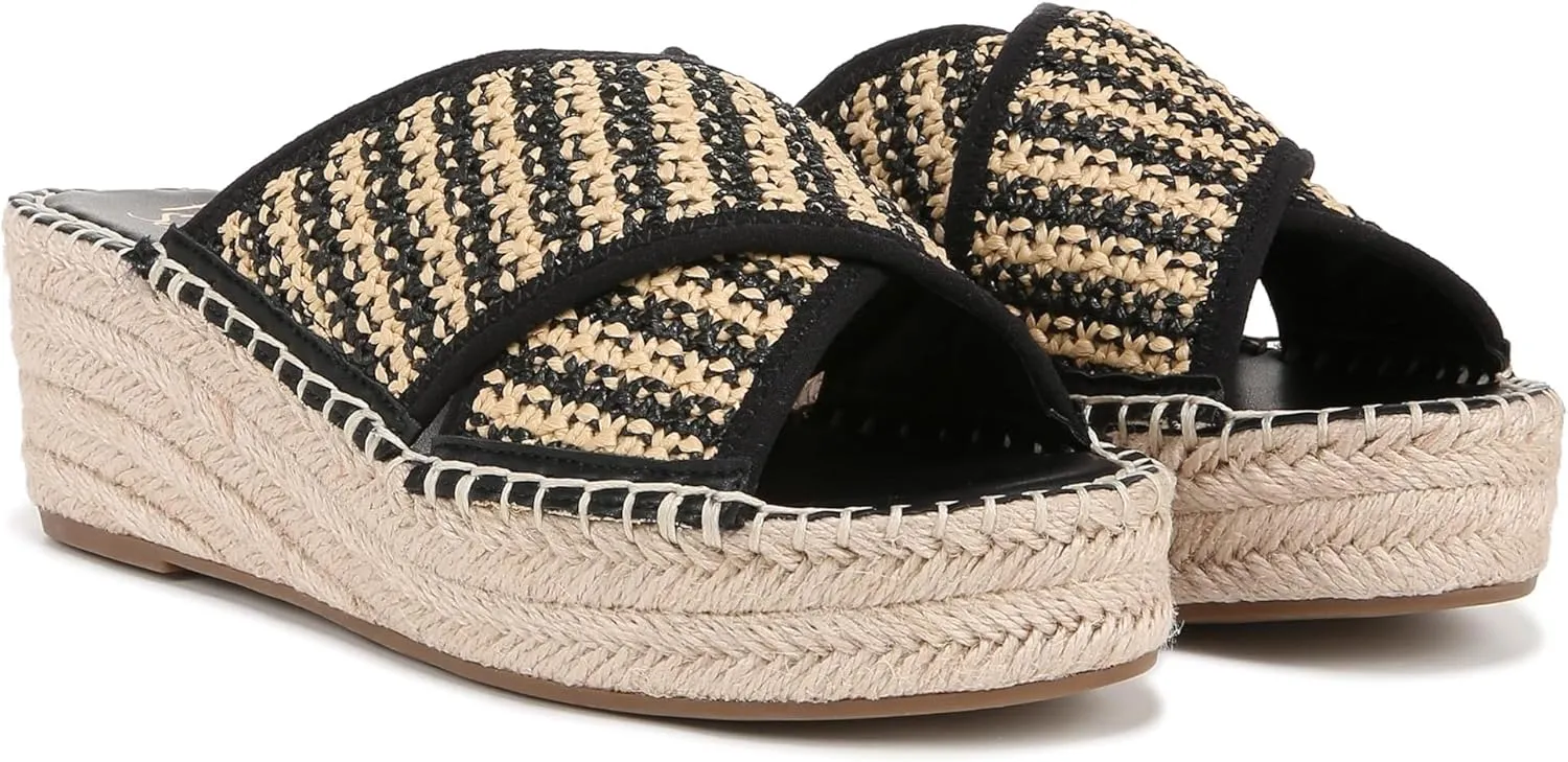 Franco Sarto Women's Pacifica Espadrille Wedge Slide Sandal