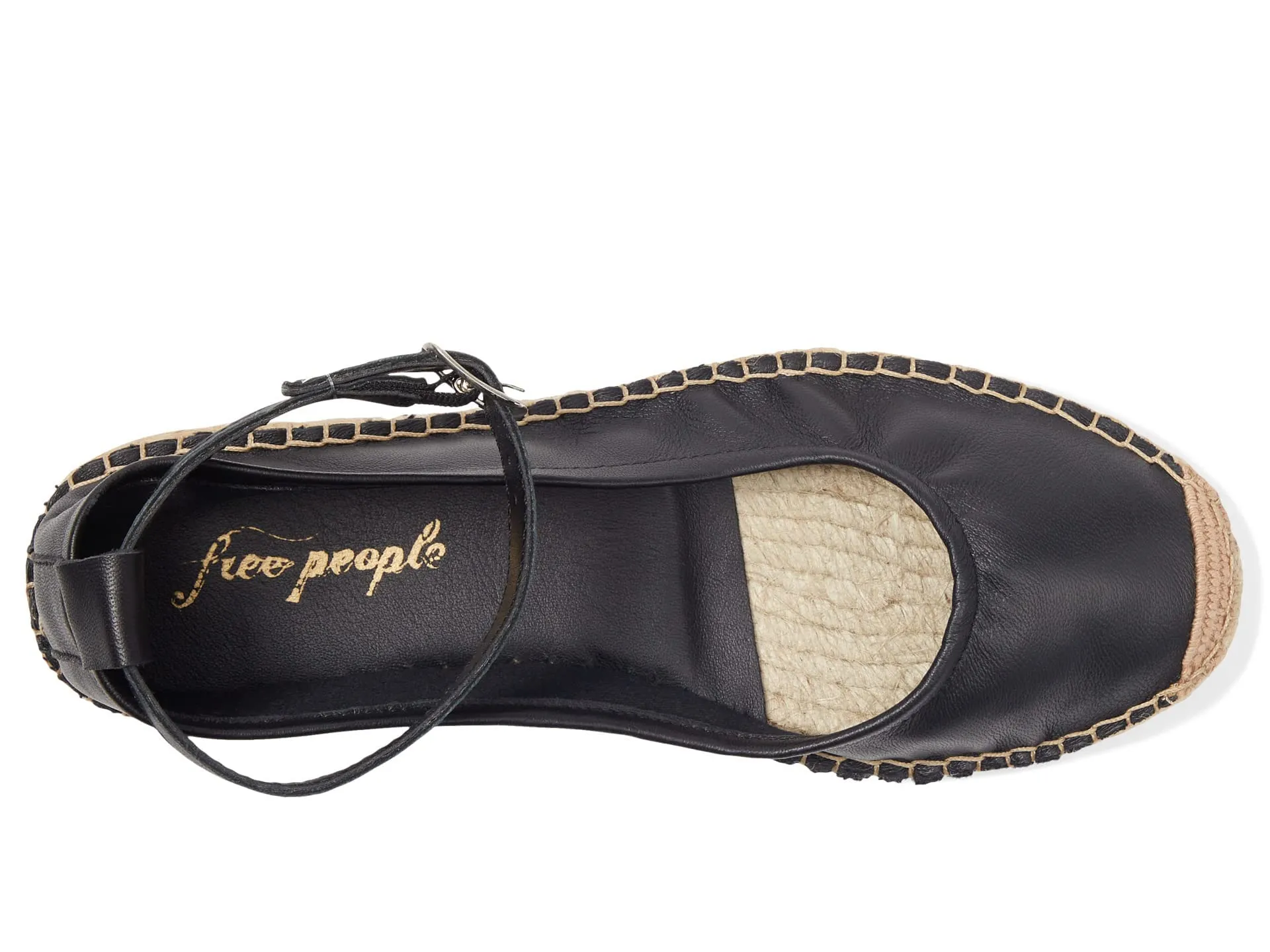 Free People Mason Ballet Espadrille Black EU 37 (US Women's 7) M