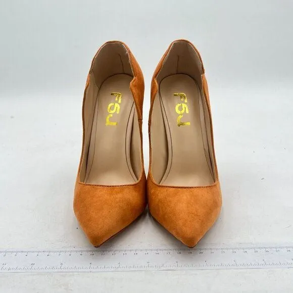 FSJ Light Brown Pointed Toe High Heels Sexy Stiletto Pumps Office Lady Shoes