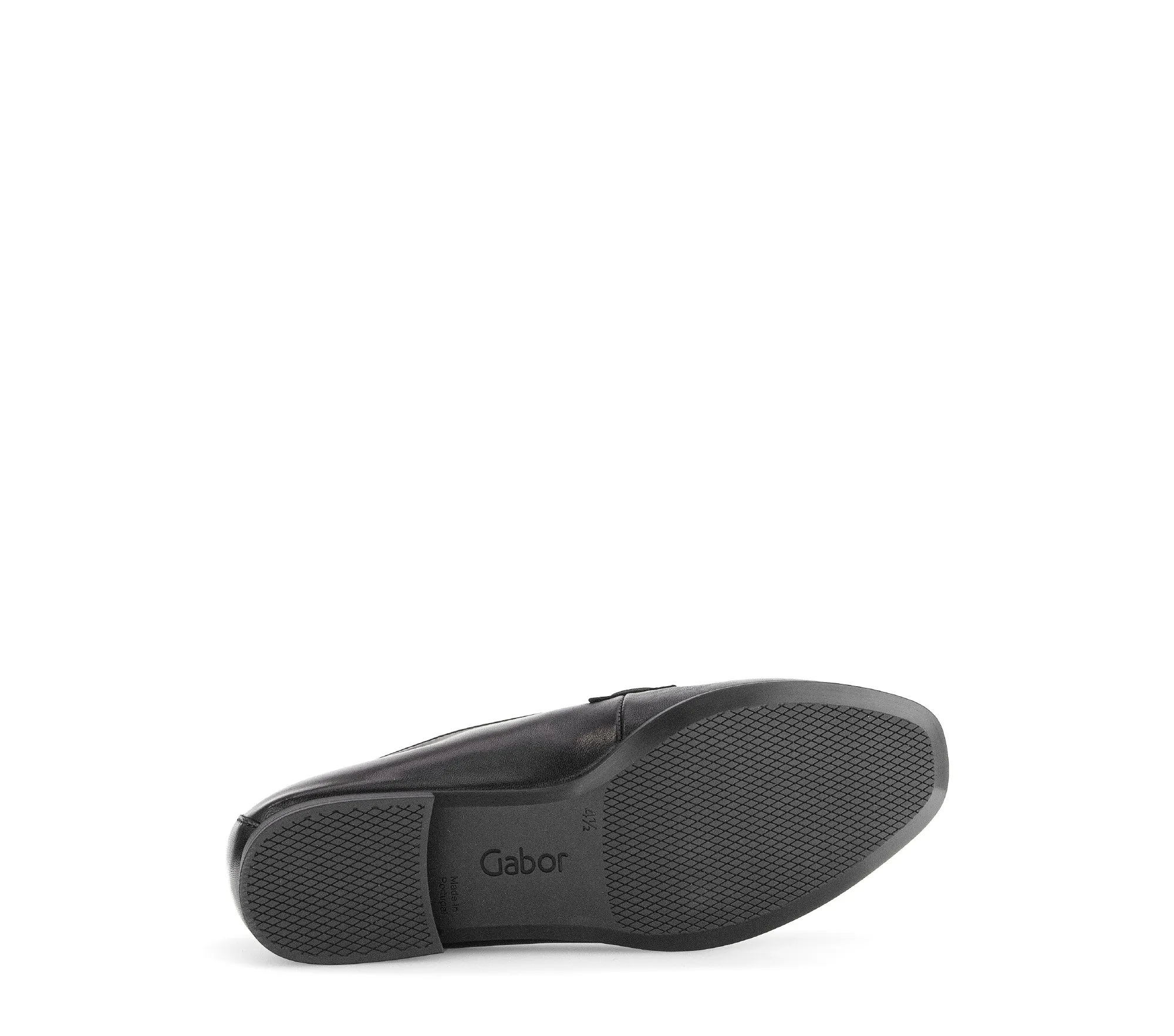 GABOR - 55.271.27 FLAT LOAFER - BLACK LEATHER