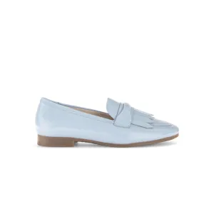 Gabor Cheviot 62.433.96 Artic Blue Patent Loafers G Fit