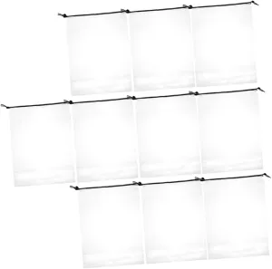 Gatuida 10pcs Transparent Shoe Travel Bags with Drawstring for Men and Women Versatile Storage Pouches for Gym Essentials