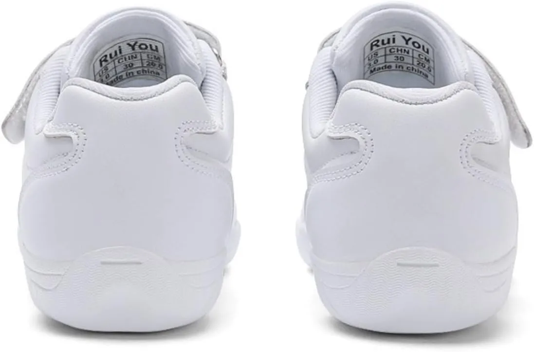 Girl & Youth White Soft Aerobics Shoes Cheerleading Sport Dance Shoes Training Cheer Shoes
