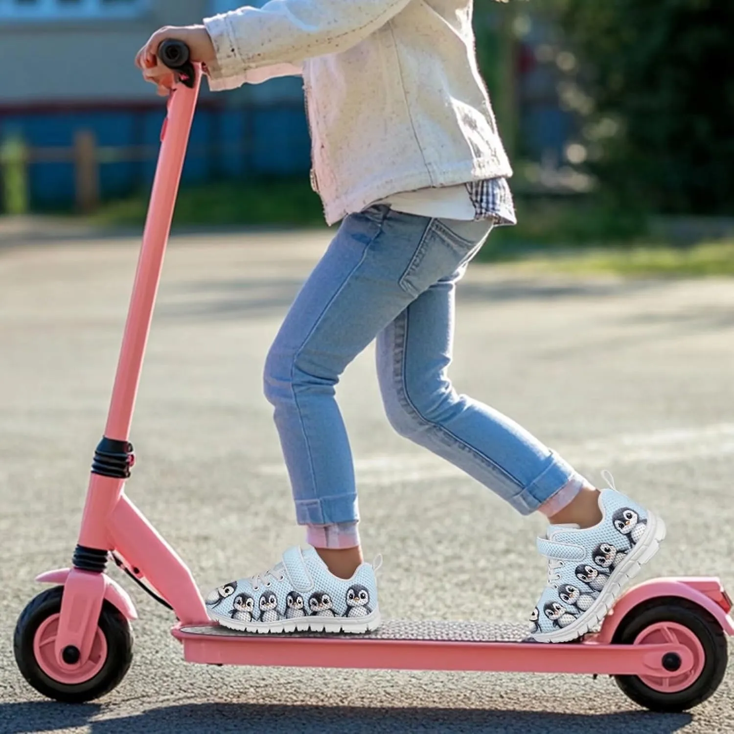 Girls Slip on Shoes Boys Walking Running Shoes for Kids Active