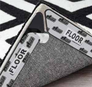 GORILLA GRIP Patent Pending 12 Pack Rug Gripper Pads, Keep Area Rugs Corners from Curling and Bunching, Reusable Dual-Sided Flexible Sticky Pad, Grips Floor, Holds Carpet in Place on Hardwood Floors