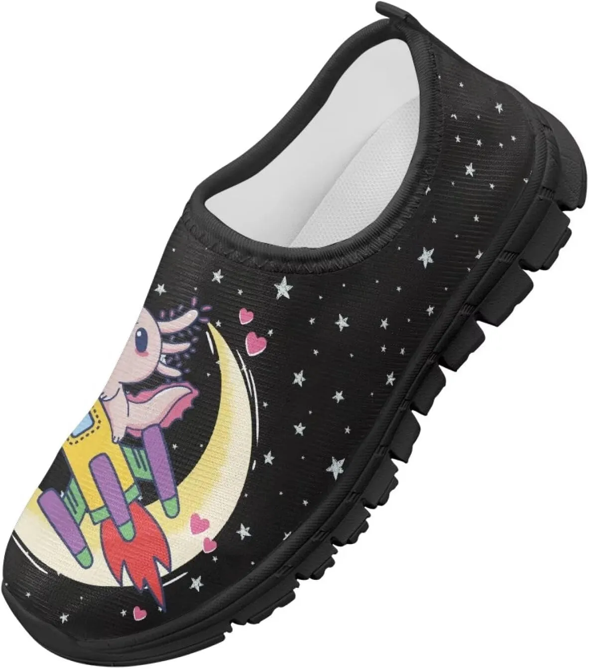 GOSTONG Boys Girls Slip On Sneakers Little Big Kids Casual Gym Tennis Shoes Lightweight Non Slip Walking Shoes Black Sole Size 11-15