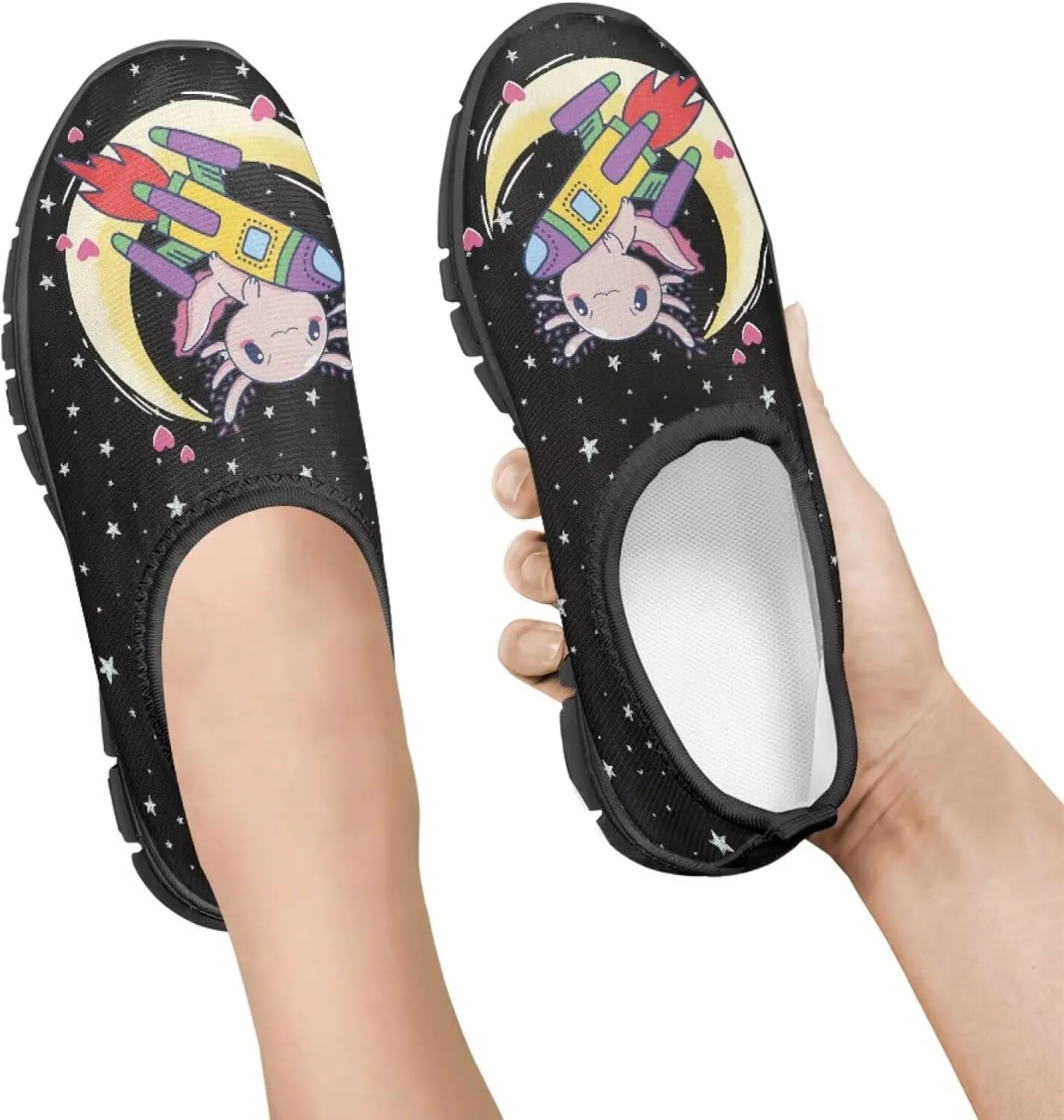 GOSTONG Boys Girls Slip On Sneakers Little Big Kids Casual Gym Tennis Shoes Lightweight Non Slip Walking Shoes Black Sole Size 11-15