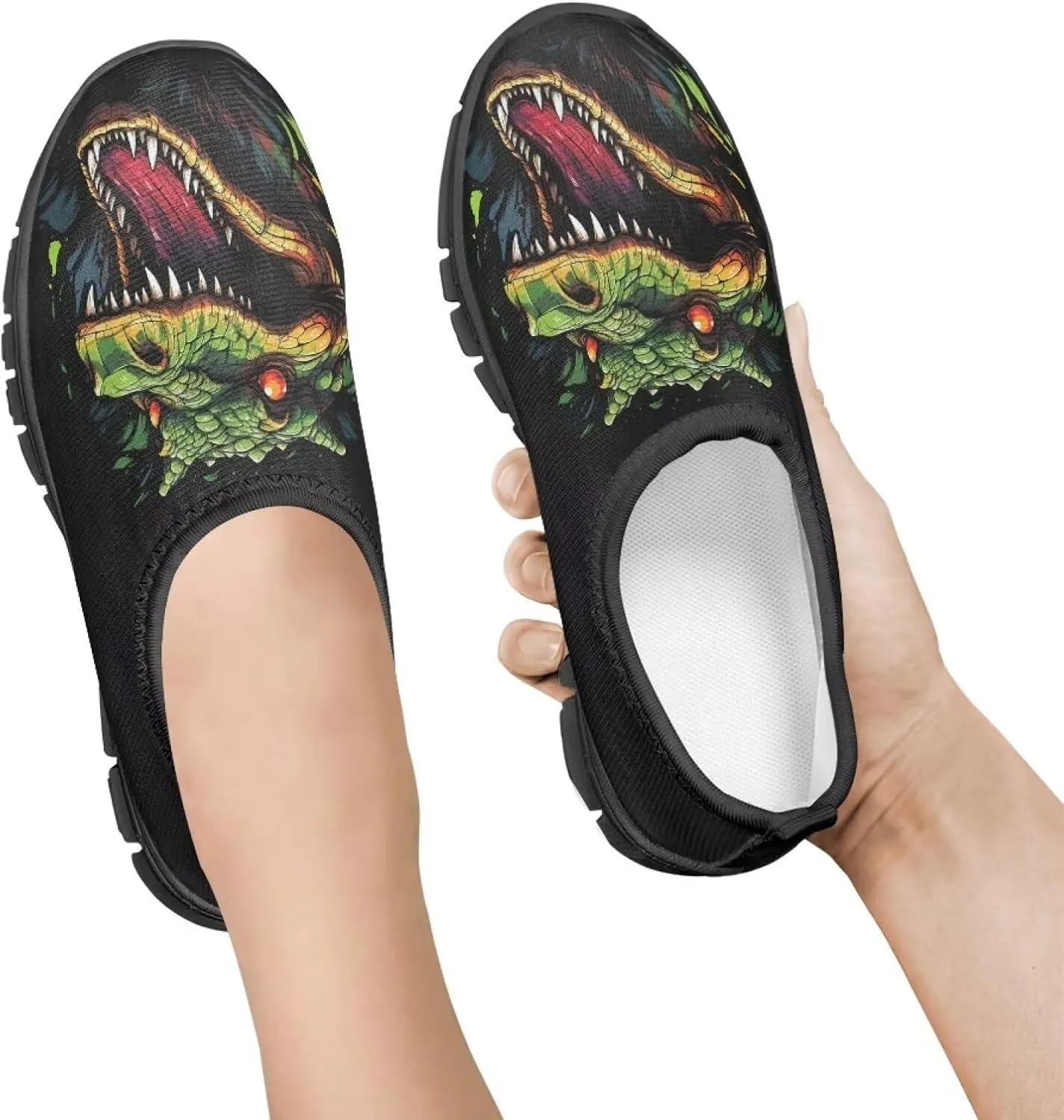 GOSTONG Boys Slip On Loafers Kids Low Top Non Slip Casual Fashion Shoe Outdoor Soft Sports Walking Hiking Shoes Black Sole Size 11-15