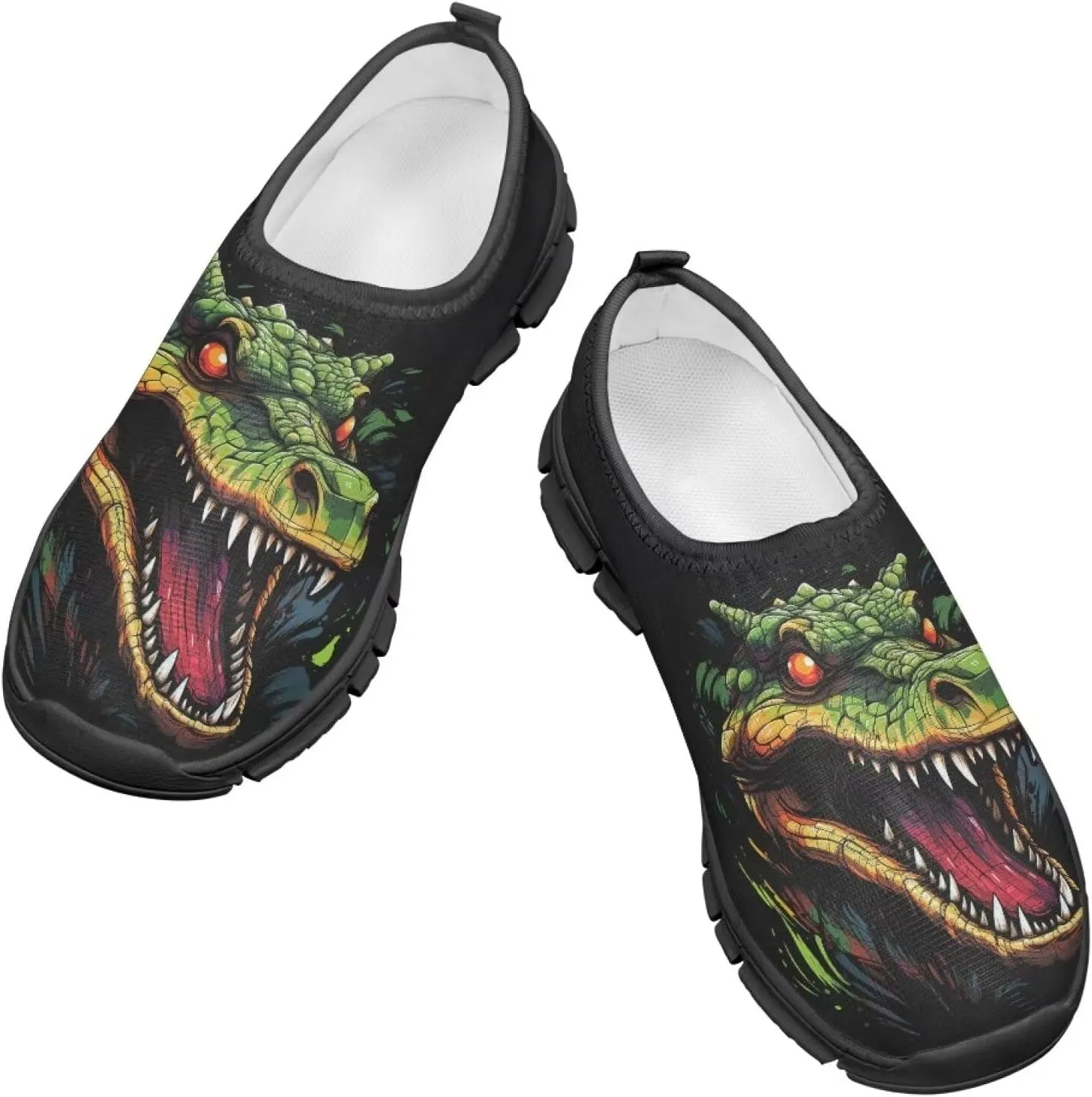 GOSTONG Boys Slip On Loafers Kids Low Top Non Slip Casual Fashion Shoe Outdoor Soft Sports Walking Hiking Shoes Black Sole Size 11-15