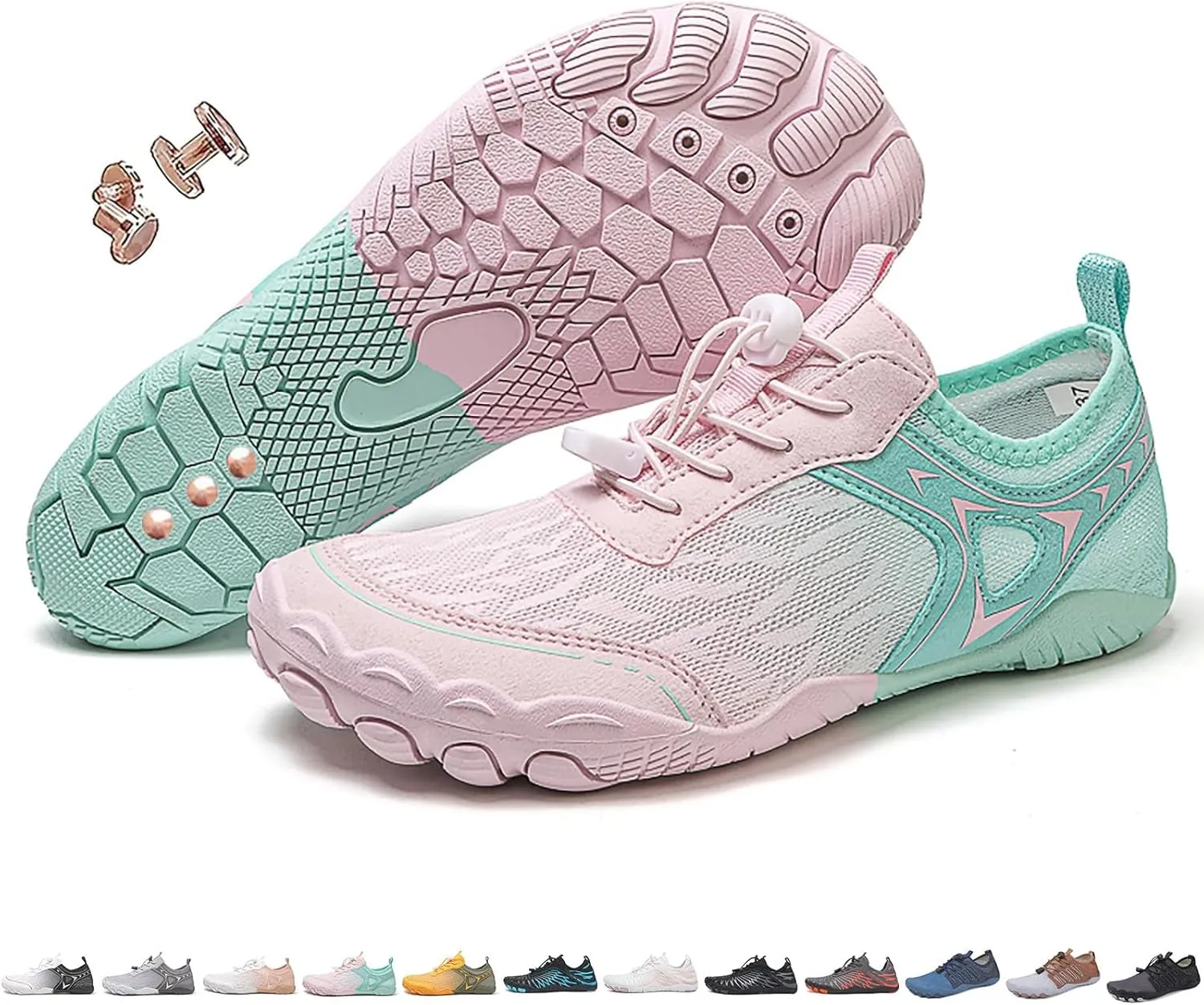 Grounding Shoes with Copper, Copper Grounding, Grounded Barefoot Footwear Hike Shoes for Women Men, Wide Toe Soft Comfortable