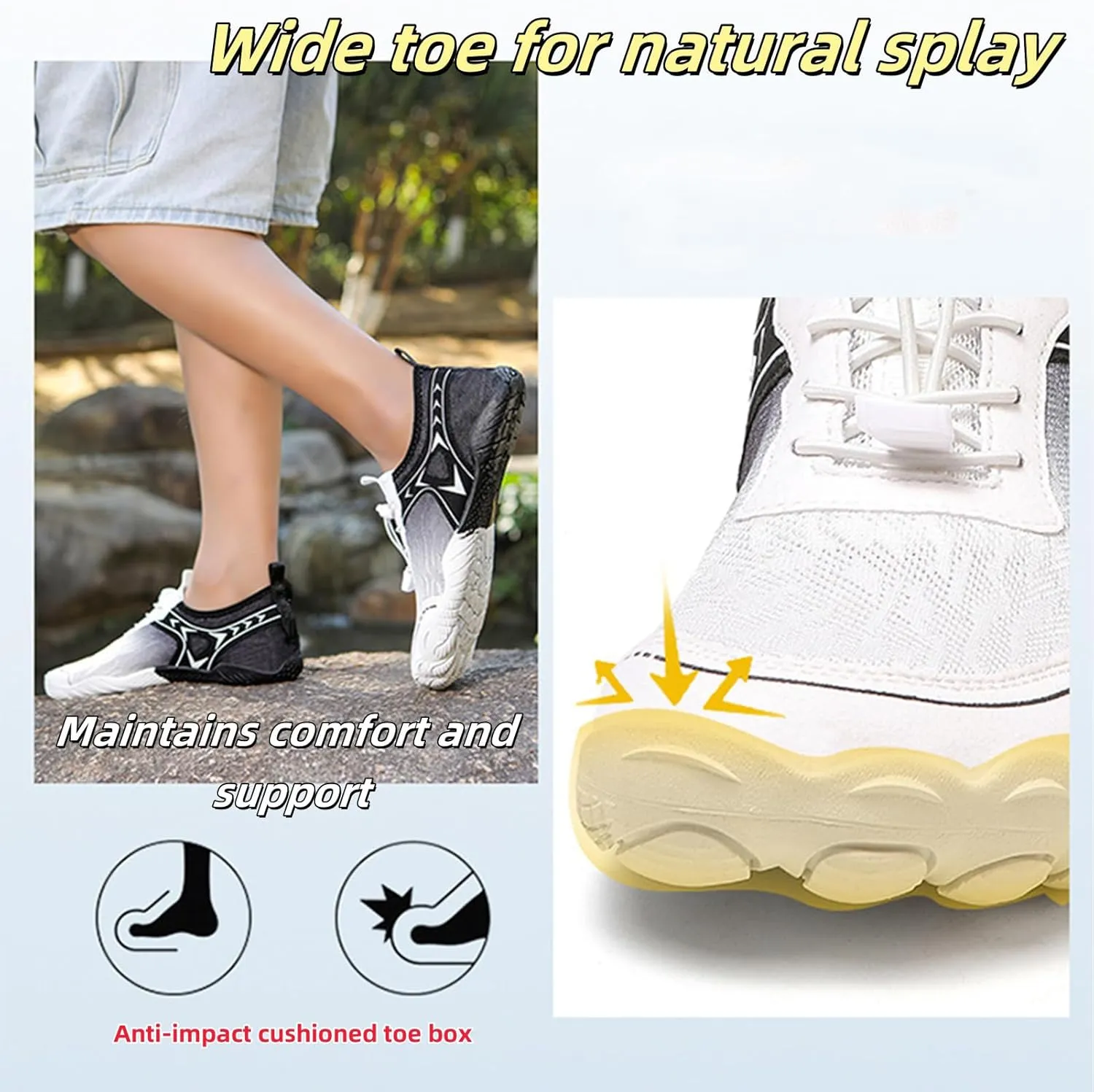 Grounding Shoes with Copper, Grounded Footwear Barefoot, Hike Shoes Barefoot Womens Soft Comfortable