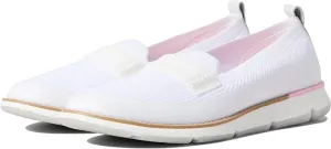 Haan 4.Zerogrand Rounded Futuristic Exclusive offer Stitchlite Toe Loafers Iridescent White Knit/White Cole