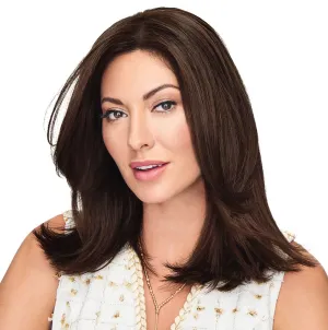 Hair u wear Go All Out Top-Of-Top 10 Inch Wig Top Piece, Average Size Cap, RL6/30 Copper Mahogany