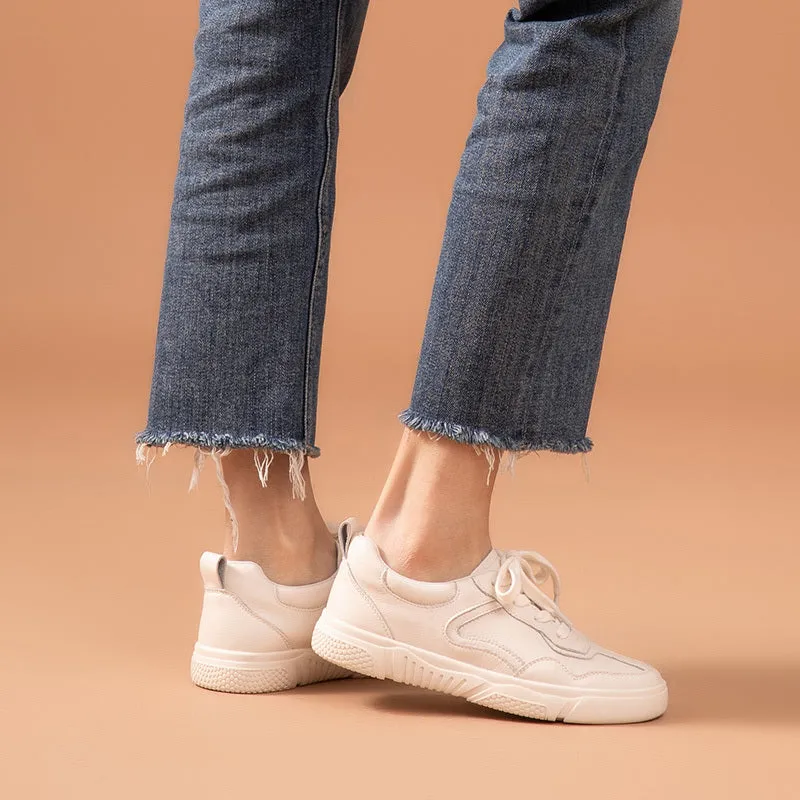 Helen – Comfortable Women's Flat Vegan Leather Shoes