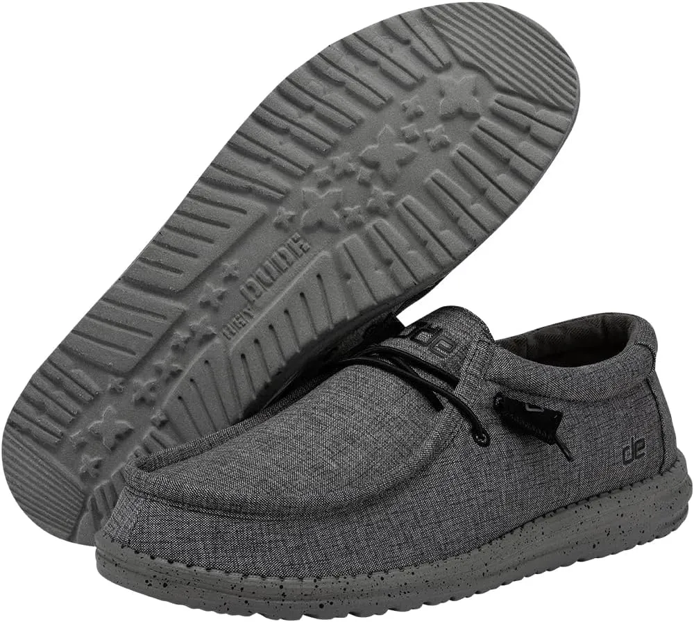Hey Dude Men's Wally Stretch | Men's Loafers | Comfortable & Light-Weight