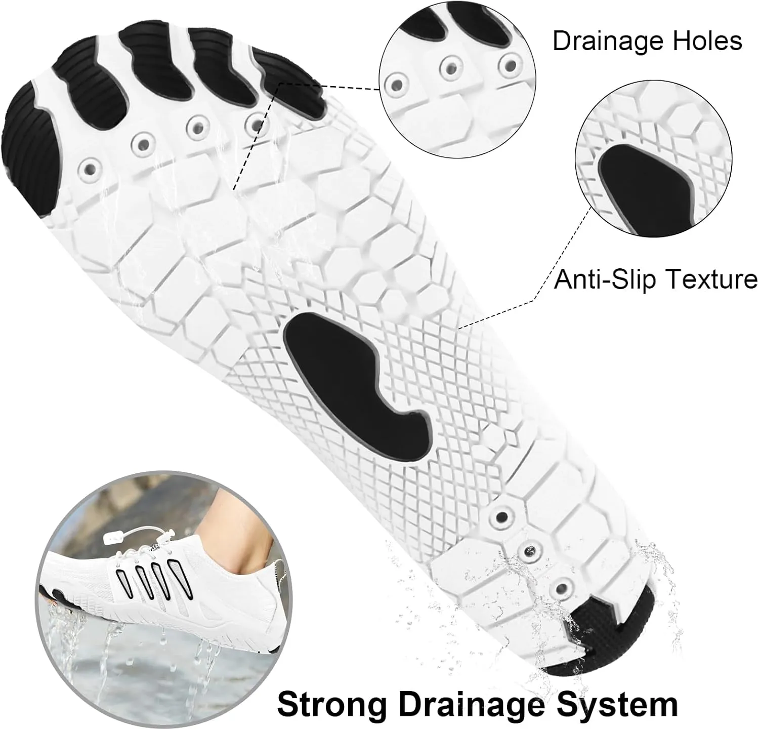 Hike Barefoot Shoes Womens Mens, Pro Water Shoe Women Men Footwear Barefoot Hike Shoes for Travel, Wide Toe Box Non-Slip Breathable Zero Drop Shoe