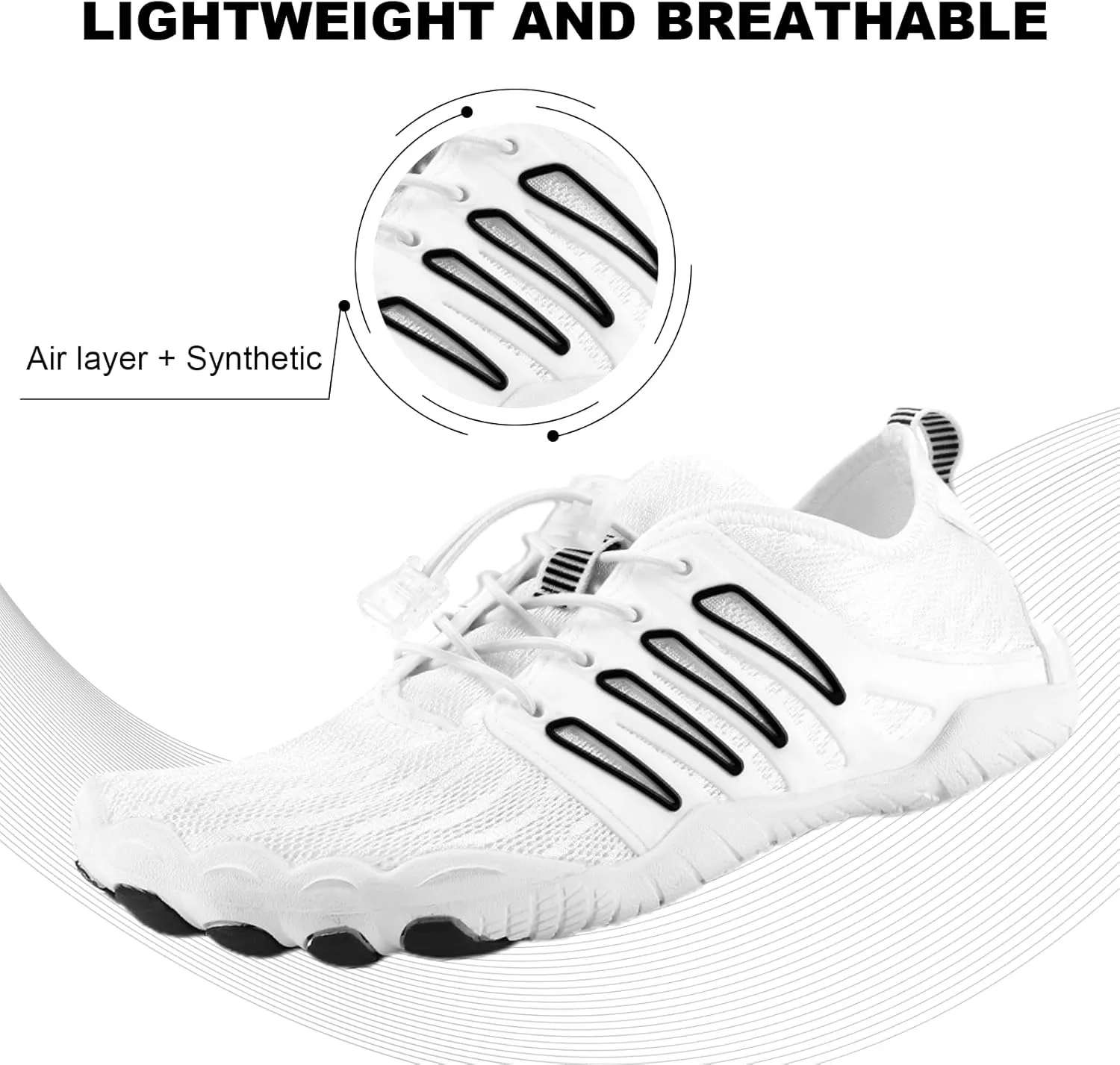 Hike Barefoot Shoes Womens Mens, Pro Water Shoe Women Men Footwear Barefoot Hike Shoes for Travel, Wide Toe Box Non-Slip Breathable Zero Drop Shoe