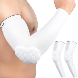 HiRui Elbow Pads for Teenagers Men Women, Elbow Brace Basketball Shooter Sleeves Arm Compression Sleeves