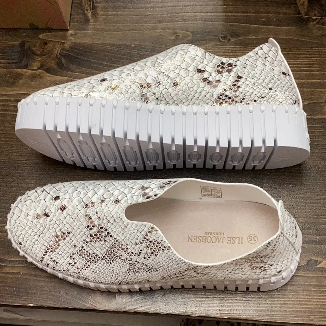 Ilse Jacobsen TulipC1005 Platform Snake Print Loafer