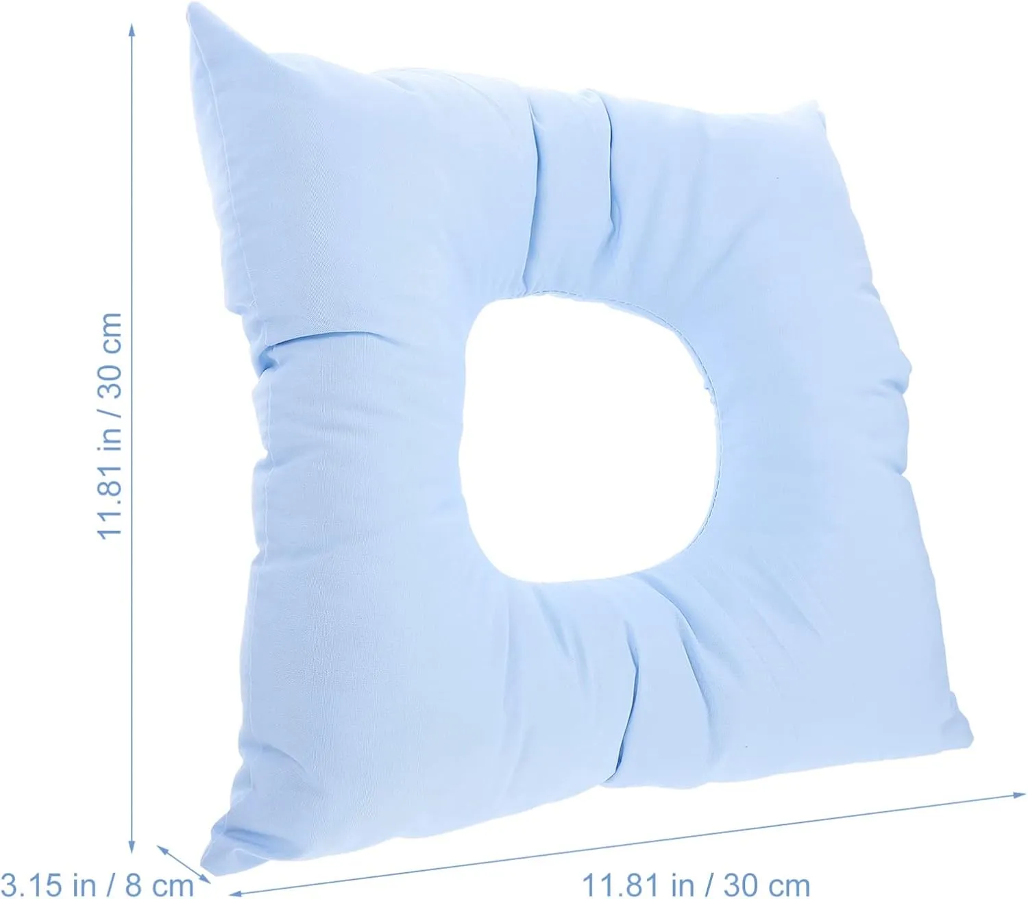 iplusmile 2 pcs Relax Salons for Salon Comfortable Pads Travel Cradle Massage Tables Washable Table Flight Face Reusable Blue Chair Beauty Bed Donut Down Headrest Parlors Body O-Shaped Hole