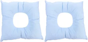 iplusmile 2 pcs Relax Salons for Salon Comfortable Pads Travel Cradle Massage Tables Washable Table Flight Face Reusable Blue Chair Beauty Bed Donut Down Headrest Parlors Body O-Shaped Hole