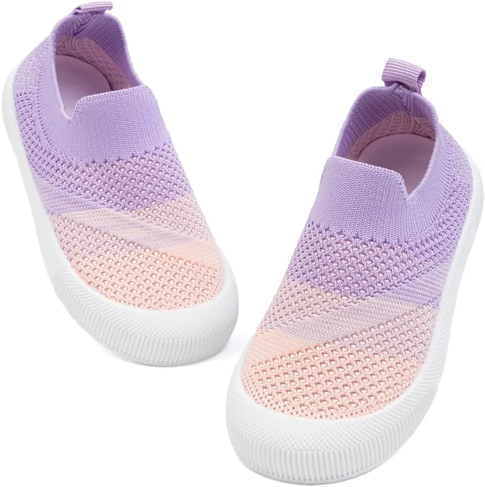 ISINSER Toddler Shoes Boy Girl Kid Sneaker, Breathable Mesh Tennis Shoes, Slip On Running Walking Shoes