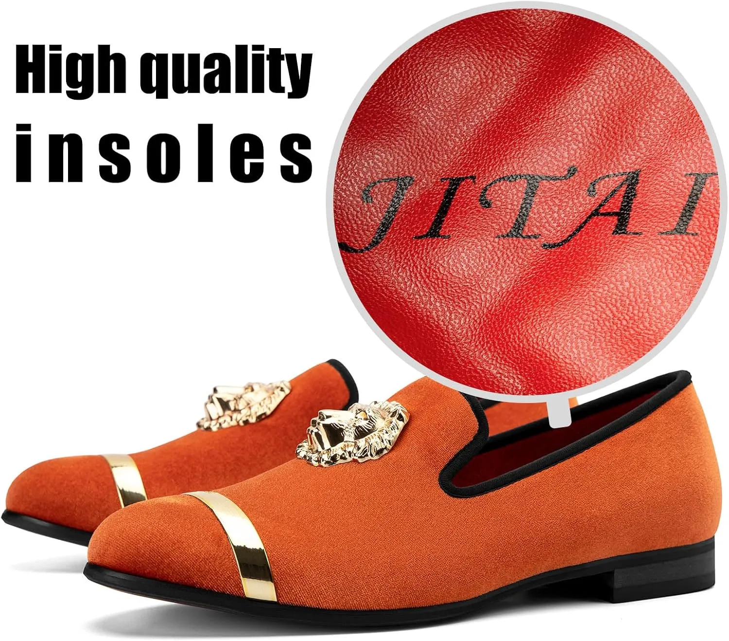 JITAI Men's Penny Slip-On Leather Lined Loafer Luxury Men Shoes