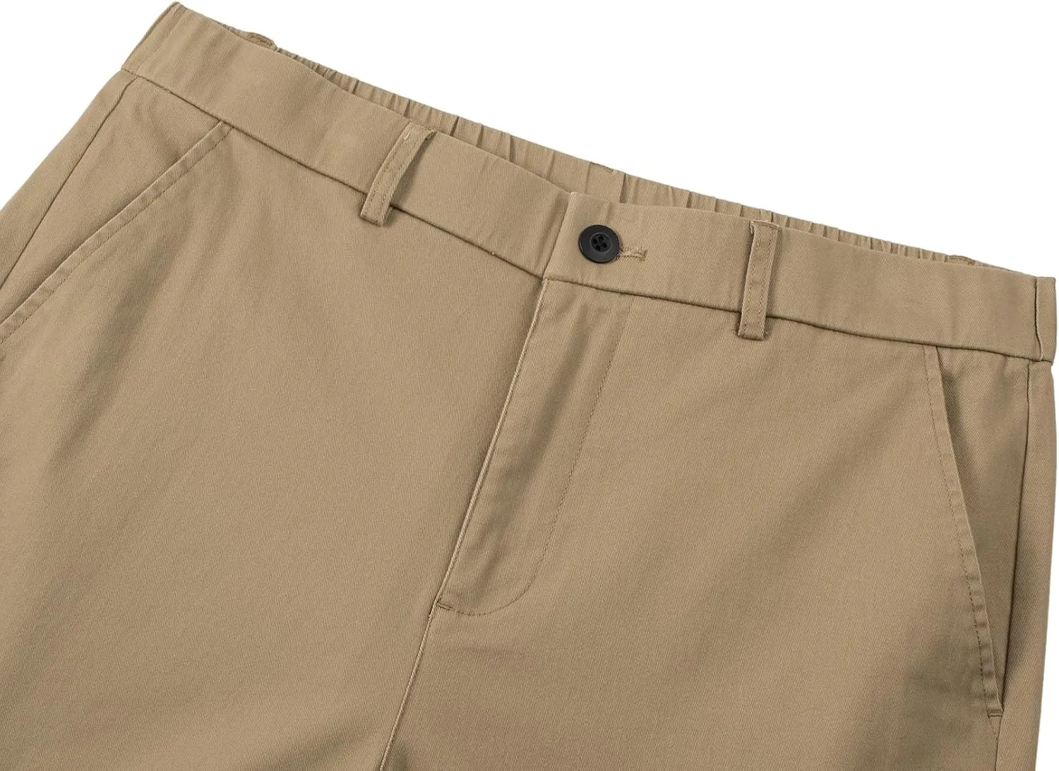 JMIERR Men's Classic-Fit 7" Chino Short Summer Stretch Waist Cotton Twill Casual Dress Shorts with Pockets