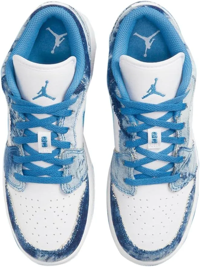 Jordan Big Kid's 1 Low SE White/Light Bordeaux-Rush Pink (DM9037 100)