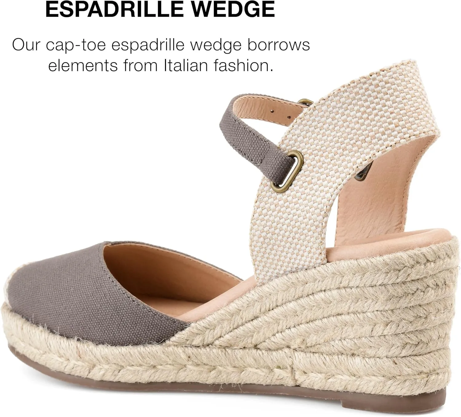 Journee Women's Comfort Foam Ashlyn Espadrille Wedge Sandals
